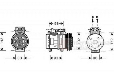 VAN WEZEL 3000k083 -  Компрессор, кондиционер